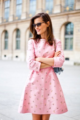 Paris Fashionweek 2012, Valentino, pink, red, studs, pale blue